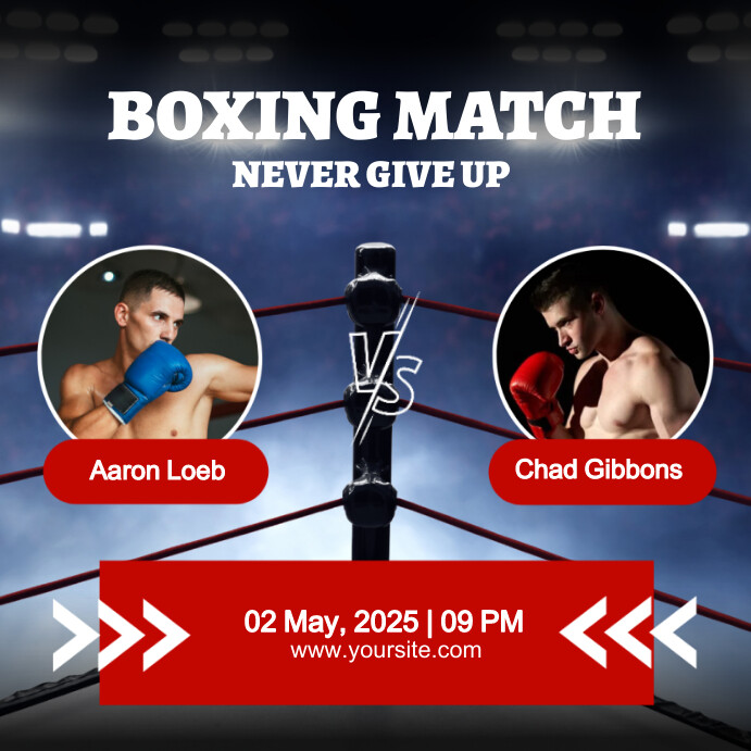 Boxing Match Template | PosterMyWall