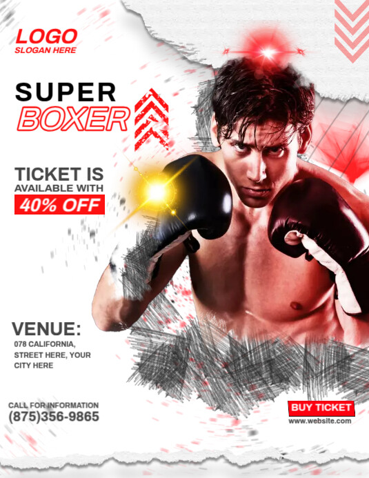 Boxing Match Template PosterMyWall Boxing Match Template PosterMyWall