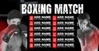 Boxing Match Facebook Event Cover template