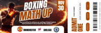 Boxing Match Ticket Nagłówek wiadomości e-mail template