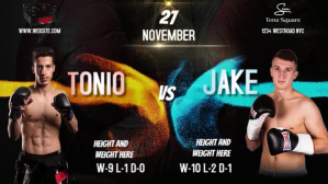 Preto BOXING MATCH YOUTUBE THUMBNAIL AD DESIGN YouTube-miniature Template