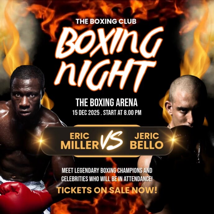 Boxing Night Ads Template | PosterMyWall
