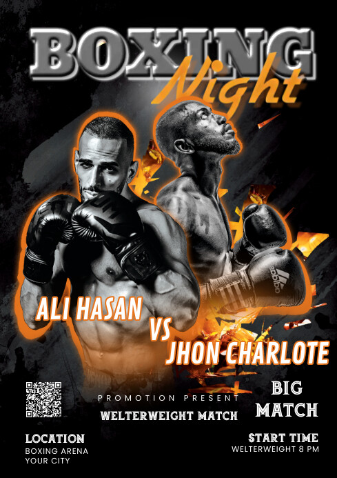 Boxing Night Design Template | PosterMyWall