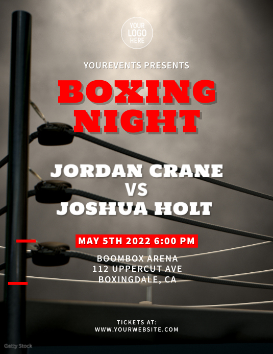 Copy of Boxing Night Event Ad | PosterMyWall