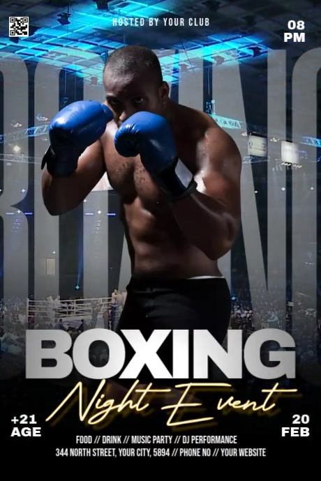 Boxing Night Event Template | PosterMyWall