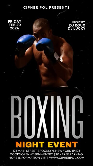 Boxing Night Event Template | PosterMyWall