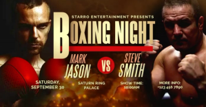 Boxing Night Facebook Shared Image template