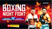 BOXING NIGHT FIGHT Tampilan Digital (16:9) template