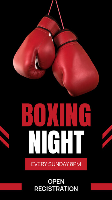 boxing night flyer Template | PosterMyWall