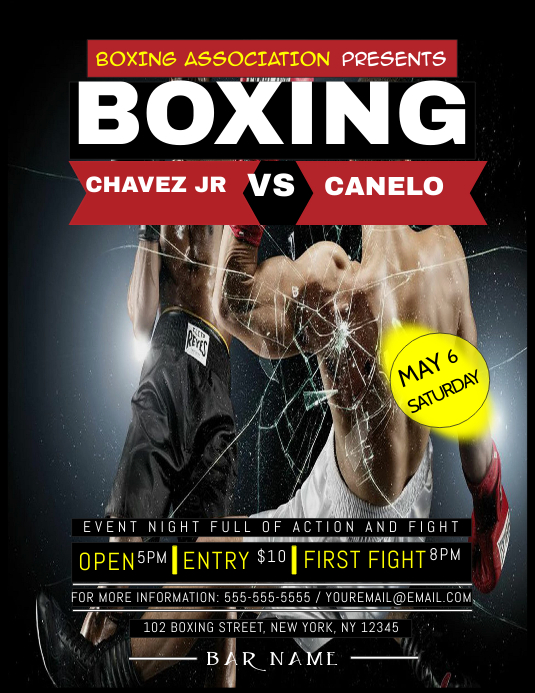 Boxing Night Flyer Template | PosterMyWall