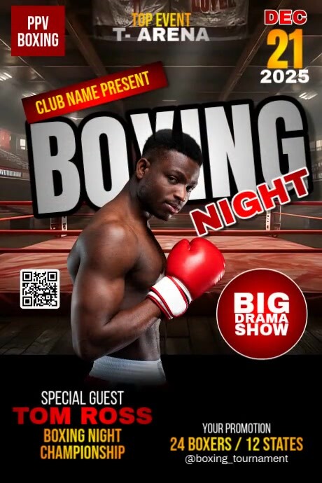 Boxing Night Template | PosterMyWall