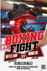 boxing night poster Template | PosterMyWall