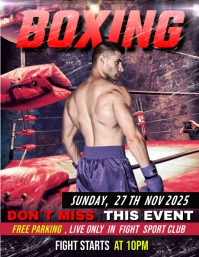 boxing ad design poster Template | PosterMyWall