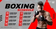 Boxing Schedule Immagine condivisa di Facebook template