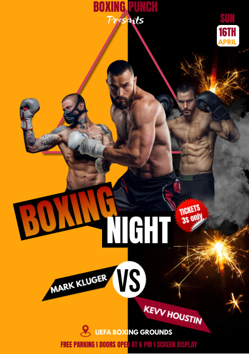 Boxing Template | PosterMyWall