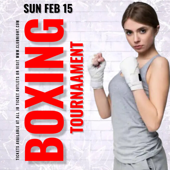 Boxing Tournament Template | PosterMyWall