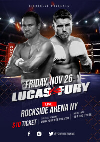 boxing tournament Template | PosterMyWall