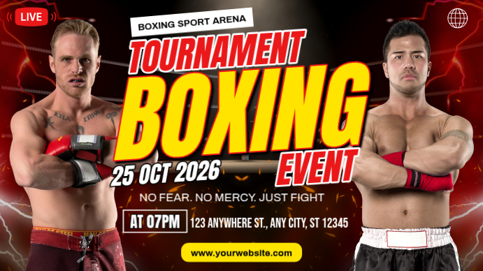 Boxing Tournament Template | PosterMyWall