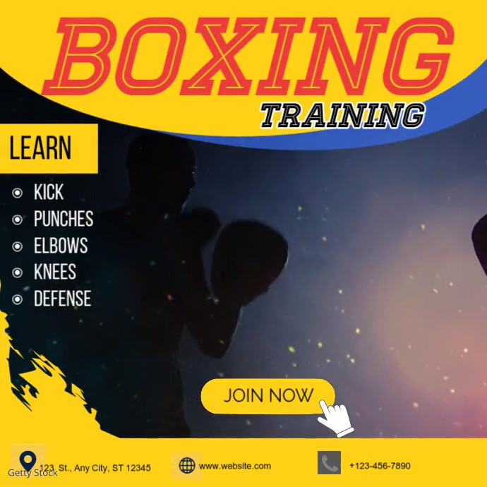 boxing training ad Template | PosterMyWall