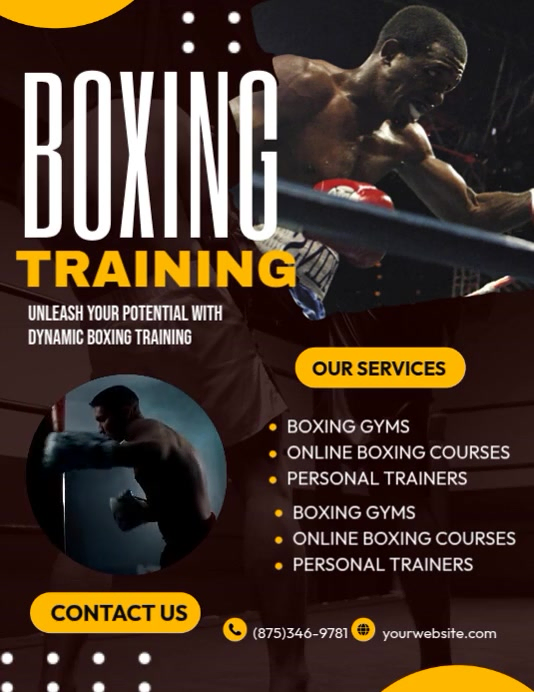 Boxing Training Ads Template | PosterMyWall