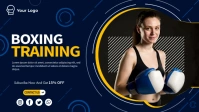 Boxing Training Facebook Cover Video (16:9) template