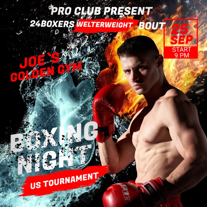 Boxing Video Ads Template | PosterMyWall