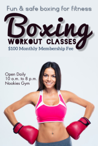 Boxing workout template | PosterMyWall