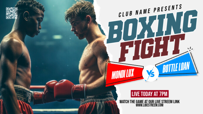 Boxing YouTube Thumbnail template