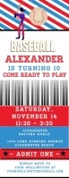 Boy's Birthday Invitation Media Página Carta template