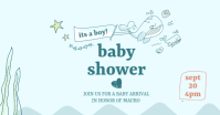 Boy Baby Shower ADS Facebook Shared Image template
