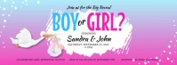 Boy Or Girl Gender Reveal Facebook Cover template