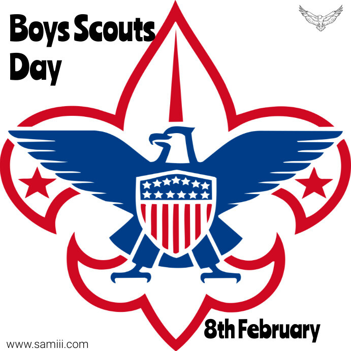 Boy scout day Publicação no Instagram template