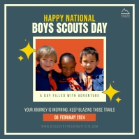 Boy Scouts Day Event Publicación de Instagram template