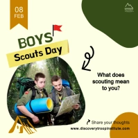 Boy Scouts Day Template Publicación de Instagram