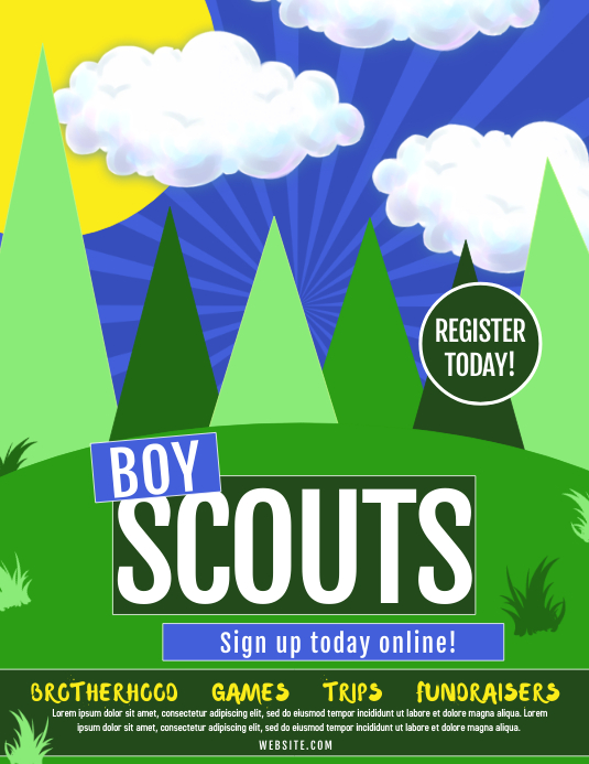 Model Scouting Poster Boy Scouts Template | PosterMyWall