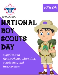 Boy Scouts flyer template