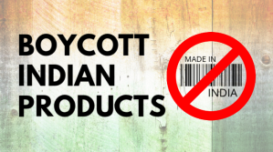 Boycott Indian Products Post sa Twitter template