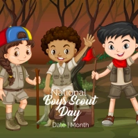 Boys scout Publicación de Instagram template