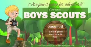 Boys Scouts Template Imagem partilhada do Facebook