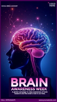 Brain Awareness Week Template Instagram Story