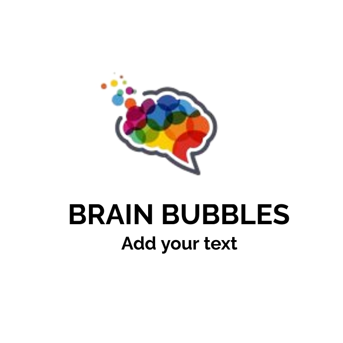 BRAIN BUBBLES Logo template