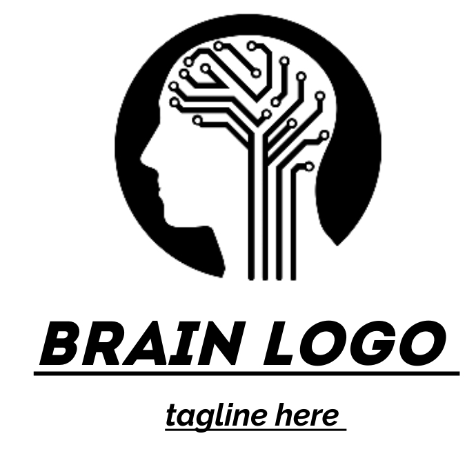 Basic Brain Logo Brain logo Template | PosterMyWall