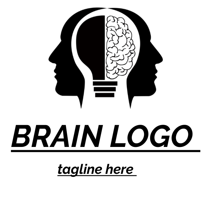Basic Brain Logo Brain logo Template | PosterMyWall