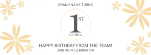 Brand Anniversary Facebook Cover Template