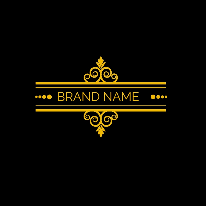 Brand Name Example Design Simple brand name free vector /retro elegant brand Template | PosterMyWall