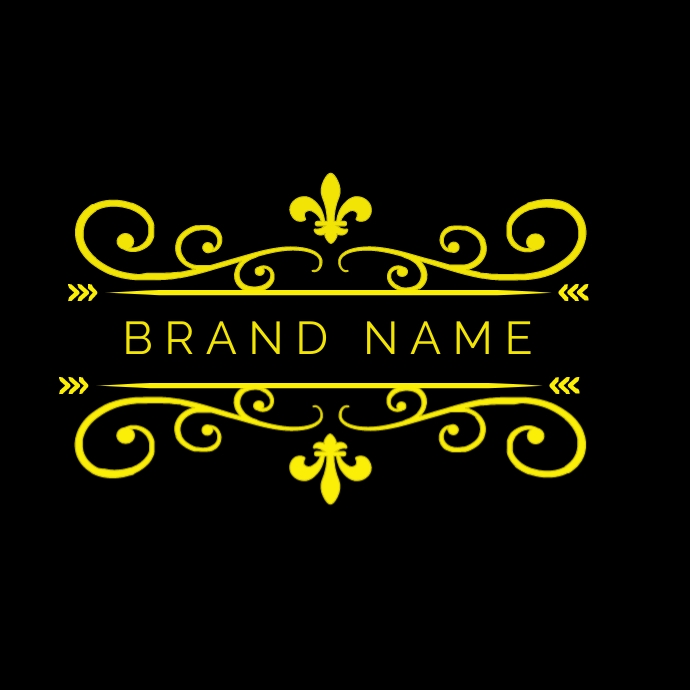 Brand Name Example Design Simple brand name logo design Template | PosterMyWall