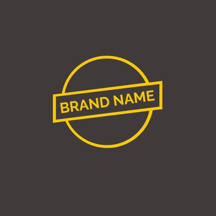 Brand Name Example Design Simple brand name logo design Template | PosterMyWall