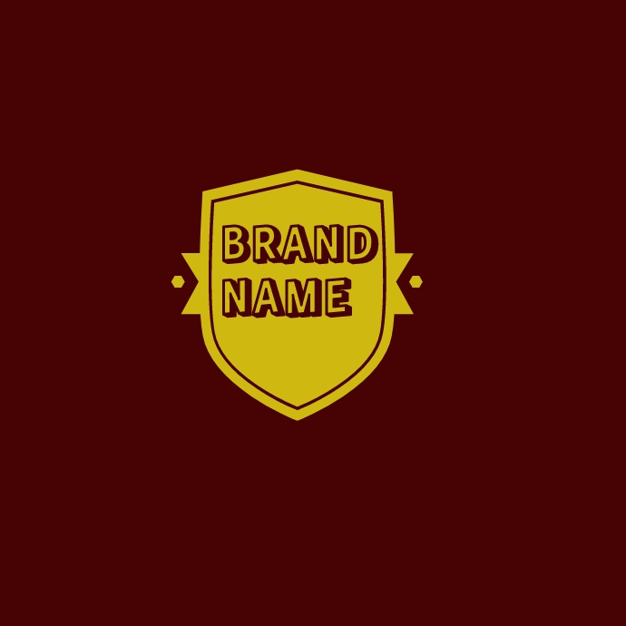 Brand Name Example Design Simple brand name logo design Template | PosterMyWall