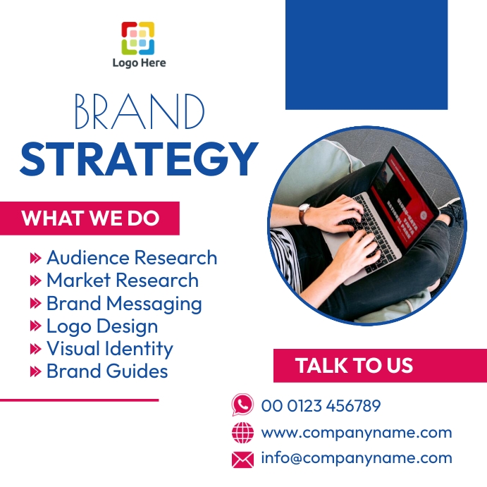 Strategy Poster Layout brand strategy poster Template | PosterMyWall