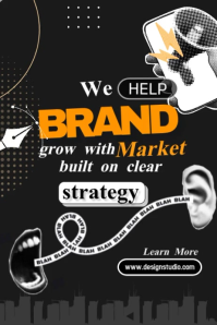 Preto Brand Strategy Poster Template